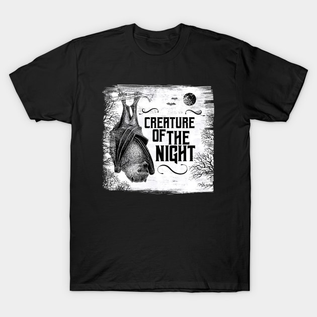 Bat – Creature Of The Night T-Shirt by Rike Mayer